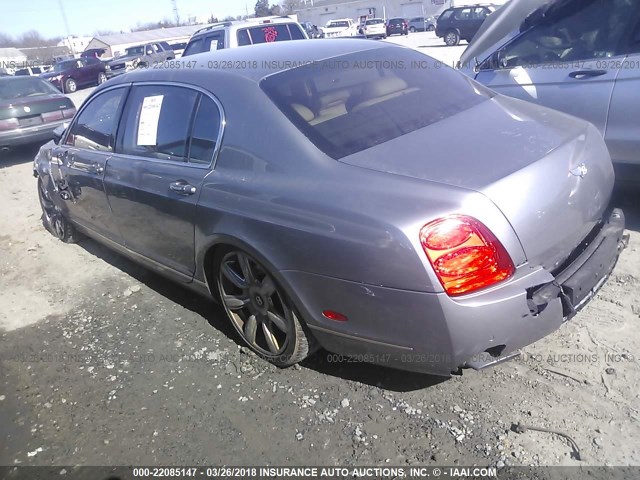 SCBBR53W46C038983 - 2006 BENTLEY CONTINENTAL FLYING SPUR GRAY photo 3