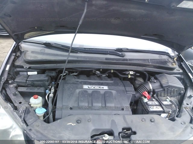 5FNRL38649B056143 - 2009 HONDA ODYSSEY EXL შავი ფოტო 10