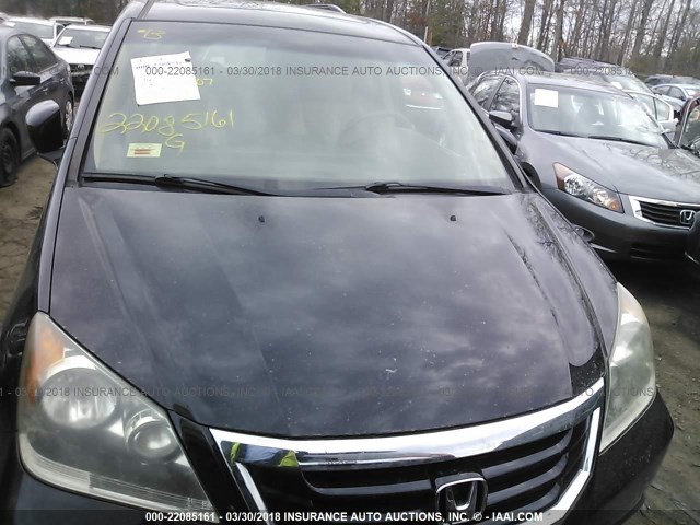5FNRL38649B056143 - 2009 HONDA ODYSSEY EXL შავი ფოტო 6