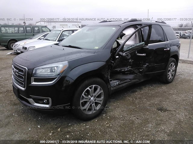 1GKKRRKDXFJ175544 - 2015 GMC ACADIA SLT-1 BLACK photo 2