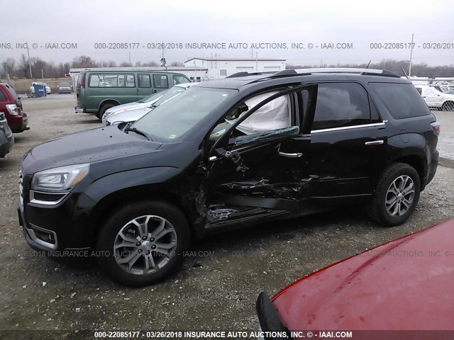 1GKKRRKDXFJ175544 - 2015 GMC ACADIA SLT-1 BLACK photo 6