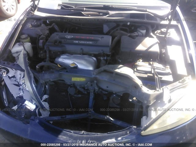 4T1BE32K83U258009 - 2003 TOYOTA CAMRY LE/XLE/SE BLUE photo 10
