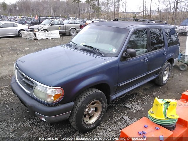 1FMZU63E81ZA67427 - 2001 FORD EXPLORER XLT BLUE photo 2