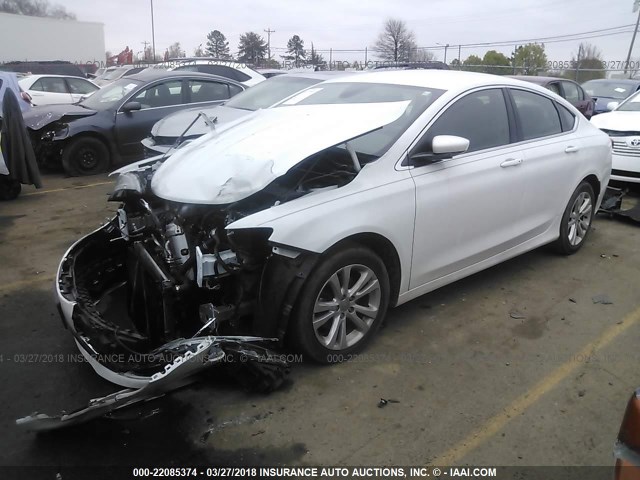 1C3CCCAB7FN640714 - 2015 CHRYSLER 200 LIMITED WHITE photo 2