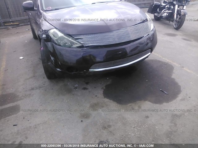 JN8AZ08W17W658540 - 2007 NISSAN MURANO SL/SE/S PURPLE photo 6