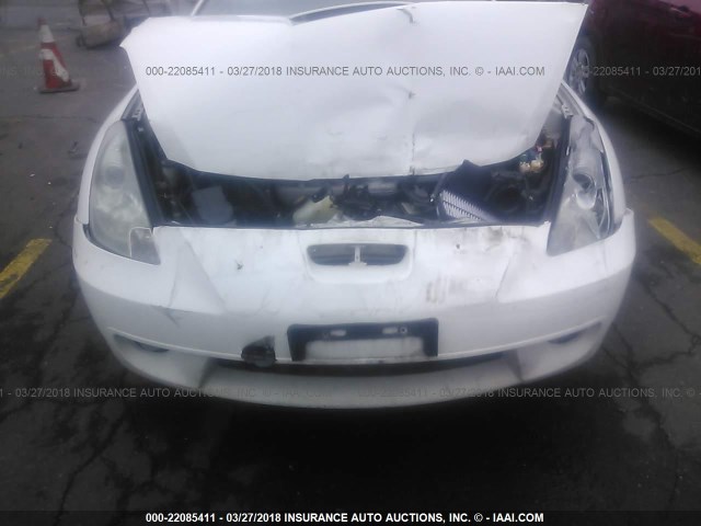 JTDDY32TXY0013398 - 2000 TOYOTA CELICA GT-S WHITE photo 6