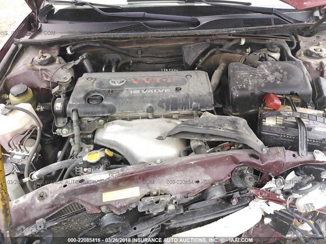 4T1BE32K56U132307 - 2006 TOYOTA CAMRY LE/XLE/SE RED photo 10