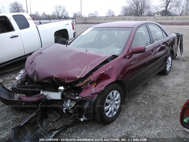 4T1BE32K56U132307 - 2006 TOYOTA CAMRY LE/XLE/SE RED photo 2