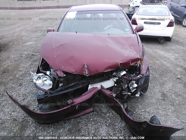 4T1BE32K56U132307 - 2006 TOYOTA CAMRY LE/XLE/SE RED photo 6