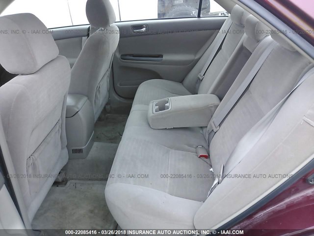 4T1BE32K56U132307 - 2006 TOYOTA CAMRY LE/XLE/SE RED photo 8