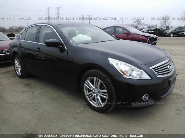 JN1CV6AR9AM451004 - 2010 INFINITI G37 BLACK photo 1