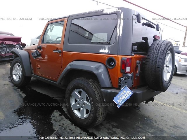 1J4AA2D16BL500871 - 2011 JEEP WRANGLER SPORT 橙色 照片 3