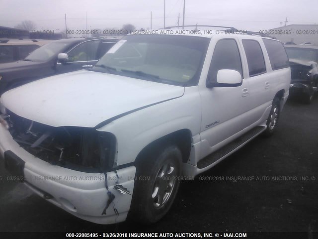 1GKFK66U63J310352 - 2003 GMC YUKON XL DENALI WHITE photo 2