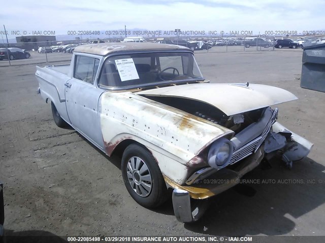 C7UF134439 - 1957 FORD RANCHERO BLUE photo 1