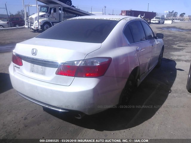 1HGCR2F35EA117768 - 2014 HONDA ACCORD LX WHITE photo 4