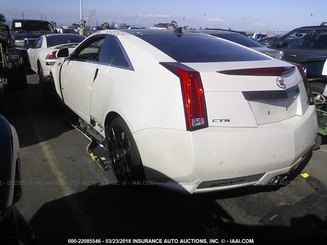 1G6DV1EP7B0139126 - 2011 CADILLAC CTS-V WHITE photo 3