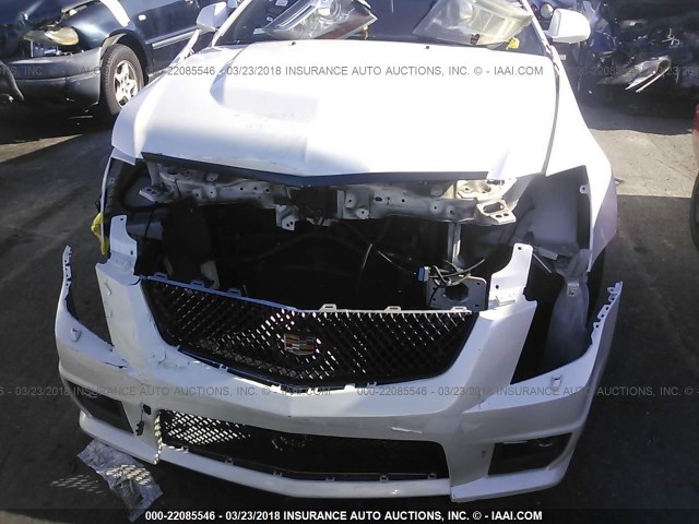 1G6DV1EP7B0139126 - 2011 CADILLAC CTS-V WHITE photo 6