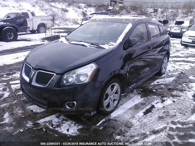 5Y2SM67039Z418454 - 2009 PONTIAC VIBE BLACK photo 2