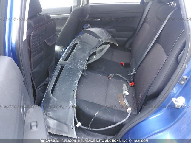 JA4AP3AU2HZ069146 - 2017 MITSUBISHI OUTLANDER SPORT ES/SE BLUE photo 8