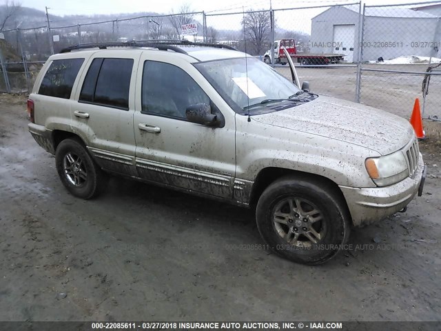 1J4GW58N7YC296343 - 2000 JEEP GRAND CHEROKEE LIMITED GOLD photo 1