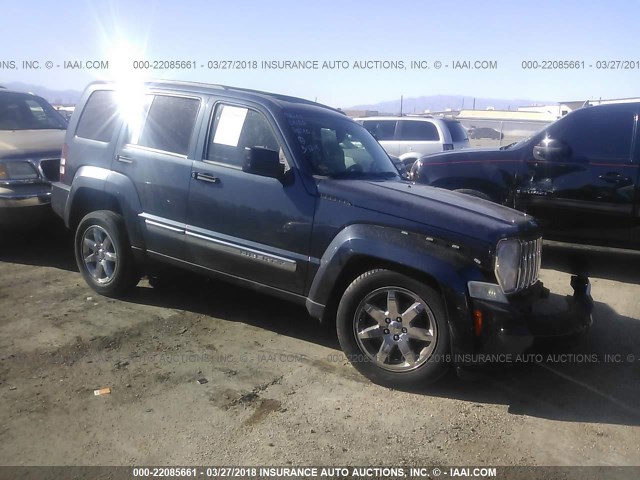 1J8GN58K58W218617 - 2008 JEEP LIBERTY LIMITED BLACK photo 1