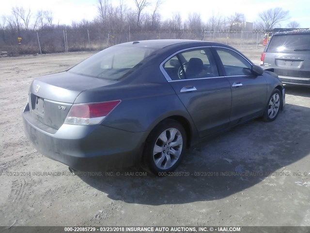 1HGCP3F87AA011534 - 2010 HONDA ACCORD EXL GRAY photo 4