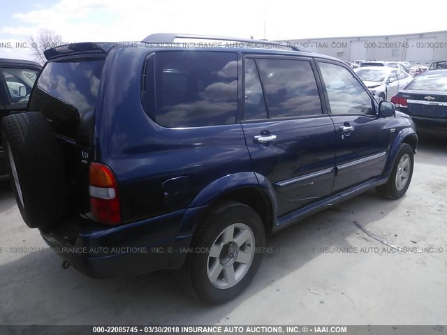 JS3TX92V914101071 - 2001 SUZUKI GRAND VITARA XL7 TOURING/XL7 LIMITED BLUE photo 4