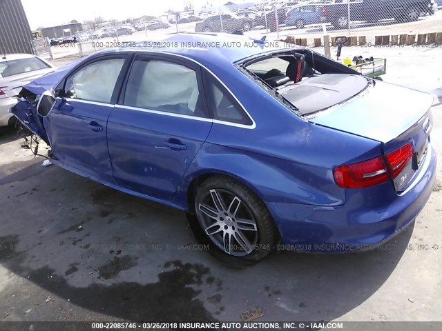 WAUDGBFL4FA009262 - 2015 AUDI S4 PREMIUM PLUS BLUE photo 3