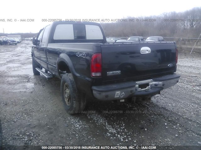 1FTWW31P46EA66780 - 2006 FORD F350 SRW SUPER DUTY BLACK photo 3