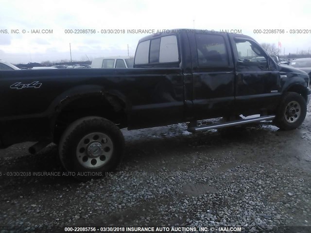 1FTWW31P46EA66780 - 2006 FORD F350 SRW SUPER DUTY BLACK photo 6