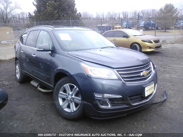 1GNKRGKD1DJ103278 - 2013 CHEVROLET TRAVERSE LT GRAY photo 1