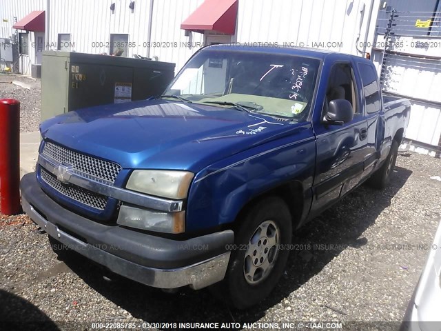 1GCEC19X74Z241560 - 2004 CHEVROLET SILVERADO C1500 BLUE photo 2