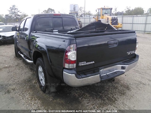 3TMKU4HN1AM026125 - 2010 TOYOTA TACOMA DBL CAB PRERUNNER LNG BED BLACK photo 3