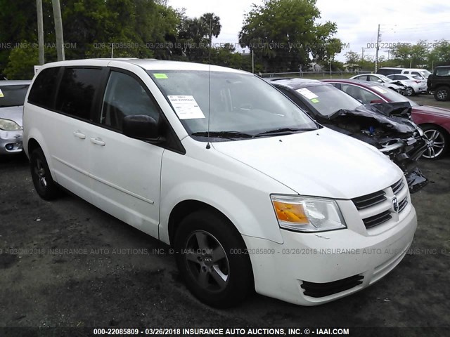 2D4RN4DE6AR127271 - 2010 DODGE GRAND CARAVAN SE WHITE photo 1