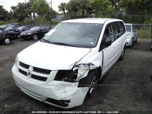 2D4RN4DE6AR127271 - 2010 DODGE GRAND CARAVAN SE WHITE photo 2