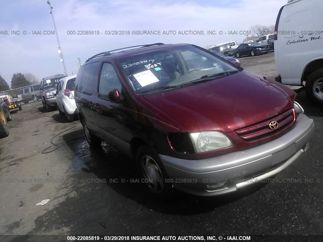 4T3ZF13C41U359804 - 2001 TOYOTA SIENNA LE/XLE RED photo 1