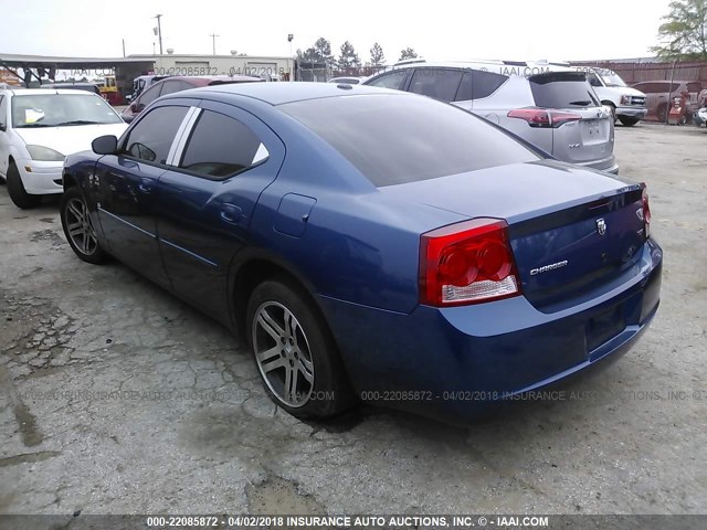 2B3KA33V49H551749 - 2009 DODGE CHARGER SXT BLUE photo 3