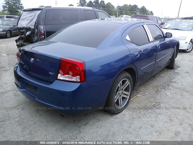 2B3KA33V49H551749 - 2009 DODGE CHARGER SXT BLUE photo 4