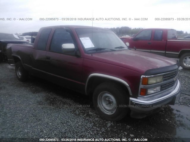 2GCEC19K5N1202822 - 1992 CHEVROLET GMT-400 C1500 MAROON photo 1