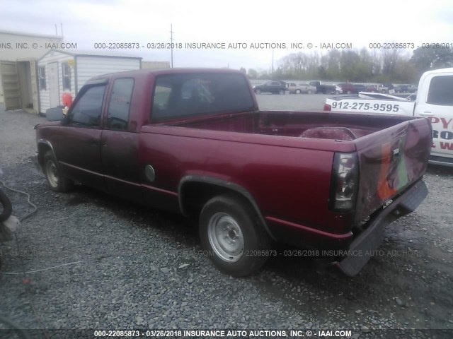 2GCEC19K5N1202822 - 1992 CHEVROLET GMT-400 C1500 MAROON photo 3