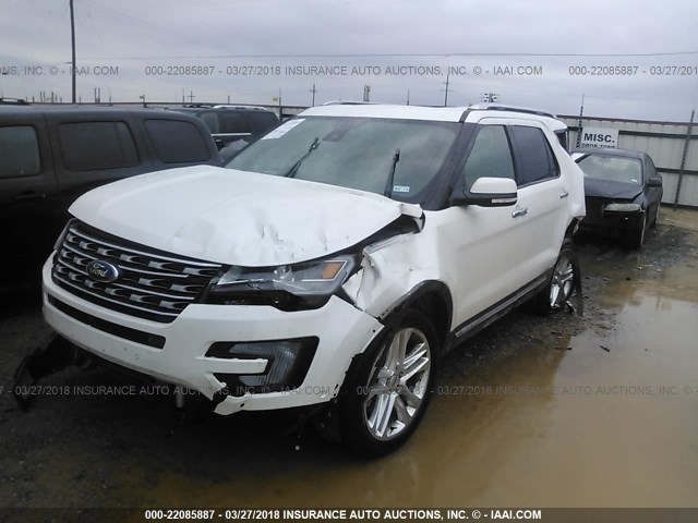 1FM5K8F84HGD88425 - 2017 FORD EXPLORER LIMITED 白色 照片 2