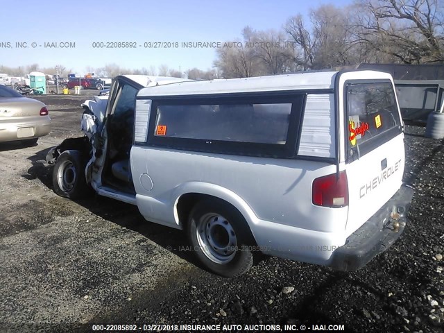 1GCCS1445W8176112 - 1998 CHEVROLET S TRUCK S10 WHITE photo 3