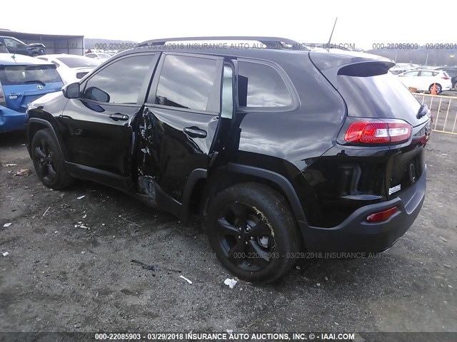 1C4PJLCB9JD557073 - 2018 JEEP CHEROKEE LATITUDE BLACK photo 3