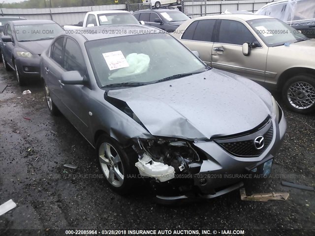 JM1BK32F361525191 - 2006 MAZDA 3 I GRAY photo 1
