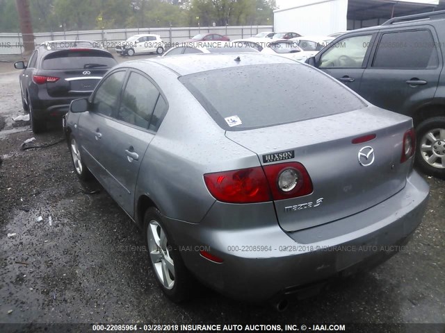 JM1BK32F361525191 - 2006 MAZDA 3 I GRAY photo 3