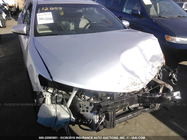 4T4BF1FK9DR292639 - 2013 TOYOTA CAMRY L/SE/LE/XLE SILVER photo 6
