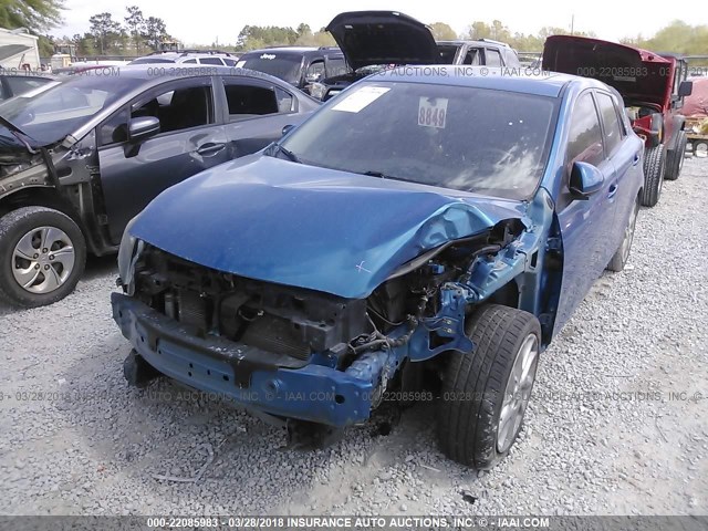 JM1BL1L58C1579914 - 2012 MAZDA 3 S BLUE photo 6