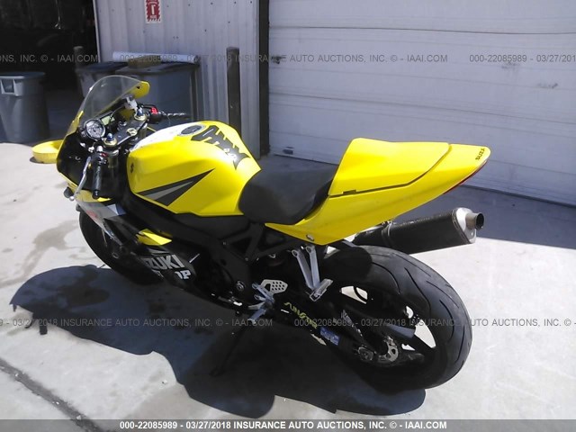 JS1GR7JA352106162 - 2005 SUZUKI GSX-R750 K YELLOW photo 3