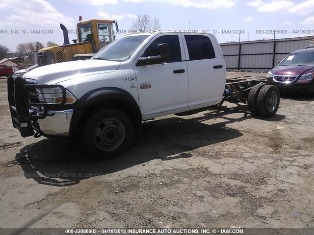 3D6WU7CL7BG637263 - 2011 DODGE RAM 5500 CREWCAB ST/SLT/LARAMIE WHITE photo 2