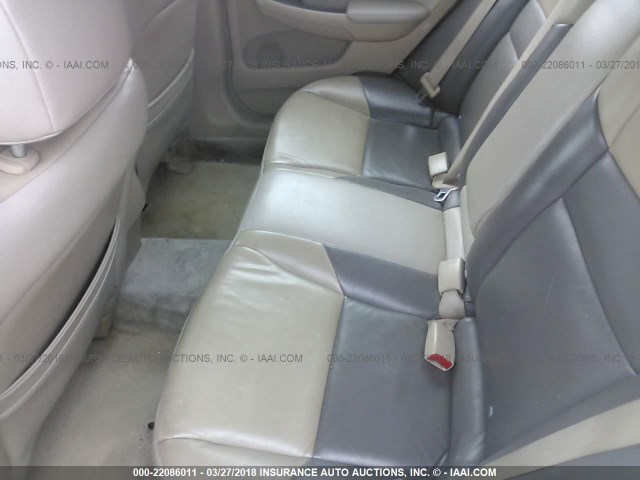 3HGCM56495G701486 - 2005 HONDA ACCORD LX WHITE photo 8